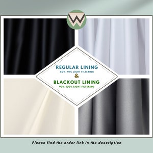 Add Lining to Your Curtains, Lining Back Blackout Curtains, Room Darkening Curtains, Curtain Liners