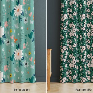 Vintage Floral Decorative Kitchen Curtains, Country Flowers Drape, Cottage Pattern Living Room Window Shade, Summer Curtain Ideas, Home Gift