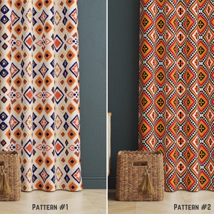Bohemian Decorative Window Curtain, Boho Cool Curtains for Bedroom, Window Treatments for Living Room, Ethnic Style Curtain, New Home Gift