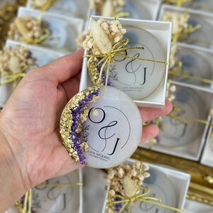 Lilac Magnet Wedding Favor, Epoxy Magnet, Boxed Epoxy Magnet,Wedding Gift,Wedding decorations,Engagement party,Henna Party Gift,Magnet favor