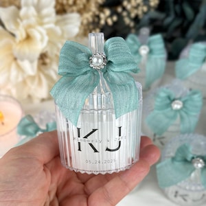 Personalisierte Hochzeitskerzenbevorzugungen, Kerzengeschenke, Hochzeitsandenken für Gäste, Dankeschön, Schüttgut für Gäste, Brautpartybevorzugungen