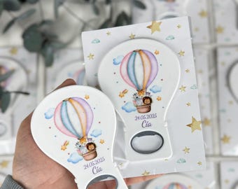 Customized Baby Shower Souvenir, Birthday Gift Magnet ,Christening Keepsake, Personalized Bottle Opener Party Favor, Baptism Bulk Guest