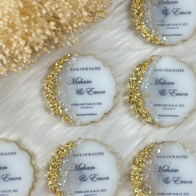 Crystal Stone Custom Fridge Wedding Favors Etsy