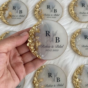 Wedding Magnet, Wedding Favors, Epoxy Magnet, Engagement Favors,Epoxy Magnet, Anniversary Favors,Islamic Wedding Nikah Favor