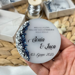 Personalized Wedding Party Favors For Guests in Bulk, Wedding Rustic Favor, Wedding Save The Date Epoxy Magnet,Bridal Shower,Bridesmaid Gift