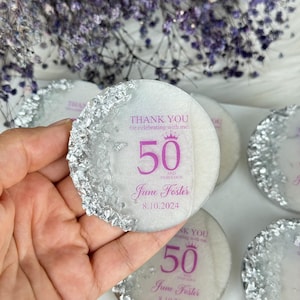 Personalized 50th Birthday Adult Party Magnet, 40th,50th,60th,70th,80th,90th,100th Birthday Party Favors, Adult Birthday Party Decorations
