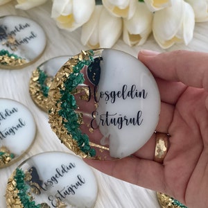 Hochzeitsmagnet, Gastgeschenke Hochzeit, Epoxy Magnet, Verlobung Gastgeschenke, Epoxy Magnet, Jubiläum Gastgeschenke, Willkommen Baby Geschenk, Geburtstag Gastgeschenke
