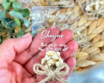 Wedding Magnet,Wedding Favors,Engagement Favors,Anniversary Favors,Plexiglass Magnet, Rustic Weeding Gift,Wedding Souvenirs,Magnet for Guest