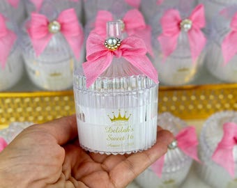 Sweet 16 Birthday Gifts,Quinceanera Souvenir for Guests,Personalized Wedding Candle Favors,Candle Favors,Thank You Favor,Bridal Shower Favor