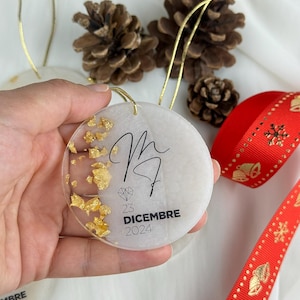 Personalized Christmas Ornaments, Christmas Tree Decorations, Custom favors, Christmas Gifts, Christmas Baubles, Epoxy Christmas Decoration