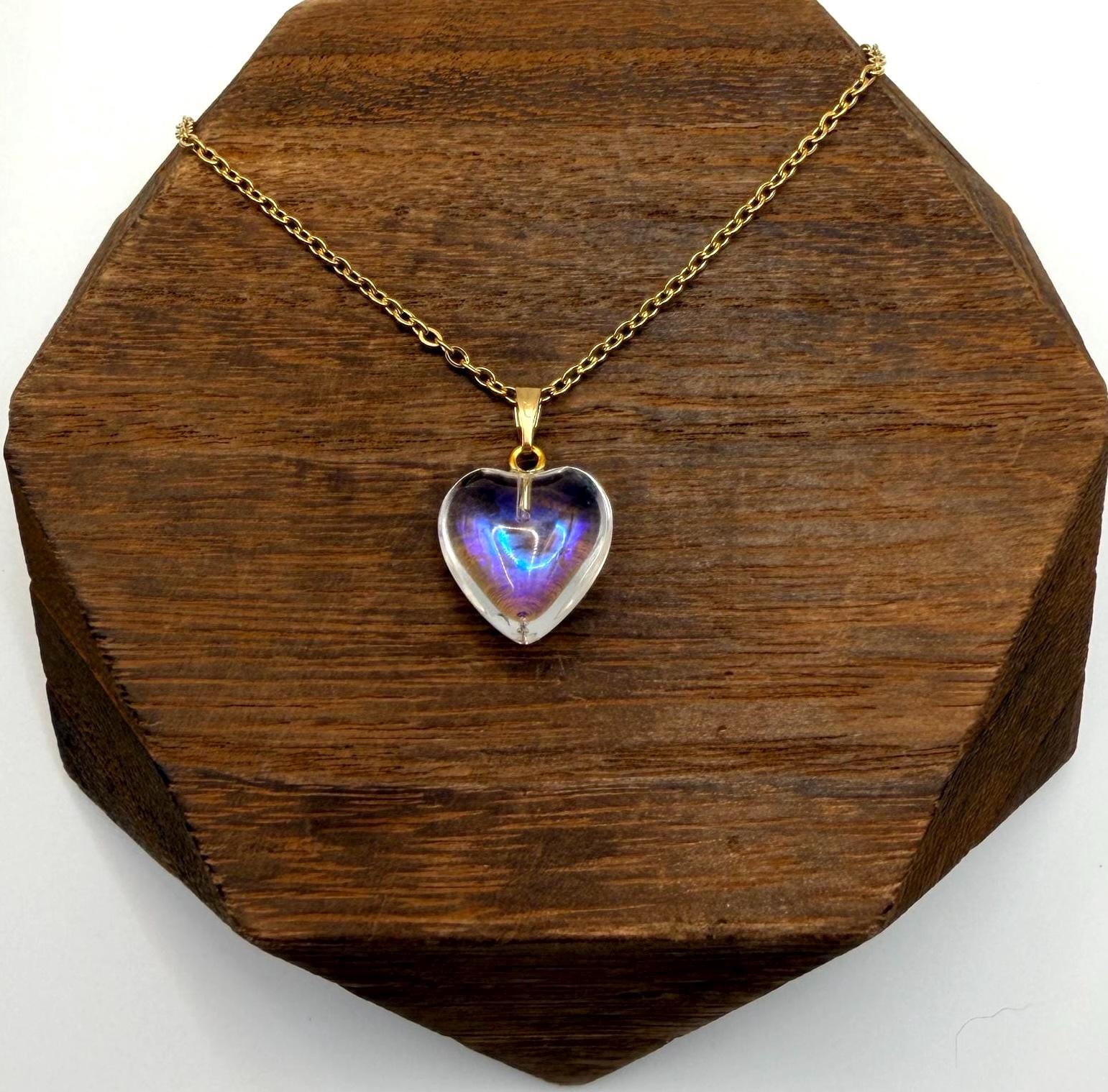 Love Actually Heart Necklace Gold - Etsy