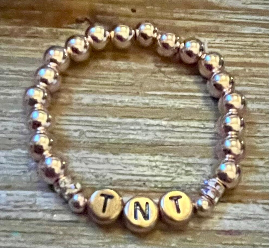 Travis Kelce Rhinestone Travis Kelce Taylor TNT Friendship Bracelet: Rose Gold Stacking ...