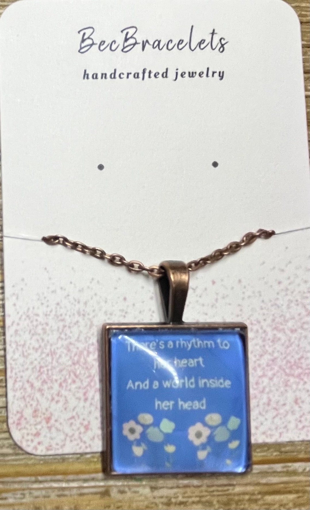 Matchbox Twenty Charm Queen of New York City Lyrics Silver Pendant Rob Thomas there's a Rhythm