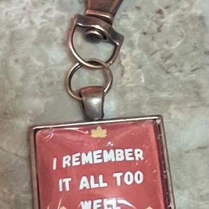 Tay Song All Too Well Lyrics “I Remember It All Too Well” Copper Square Charm Locket Bag Charm Purse Charm Blonde Pop Singer Bag Clip