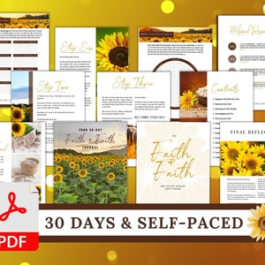 PDF Christian Journal | Fillable or PDF Printable Download | Size 8.5x11