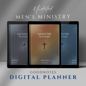 Mens Ministry Goodnotes Planner | Undated | Planner Covers Included | Leaders | Pastors | Church Event Planners | Ministers