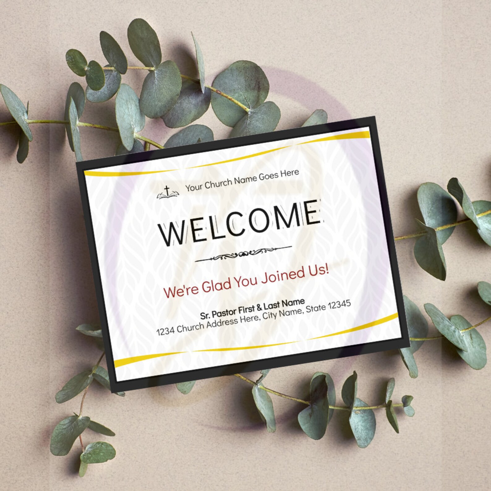 CORJL Church Connect Card Bundle | DIY Printable | 1 Sheet Size: 11x8.5 ...