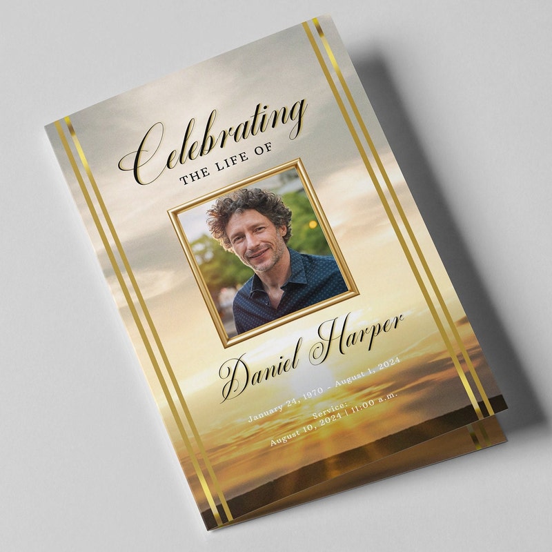 Obituary Template Etsy Obituary Template Etsy
