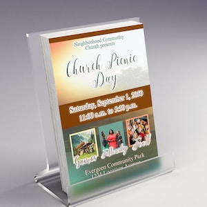 CORJL Church Picnic Flyer Template | Editable in Corjl | 2 Sizes: 8.5x5.5 and 8.5x11