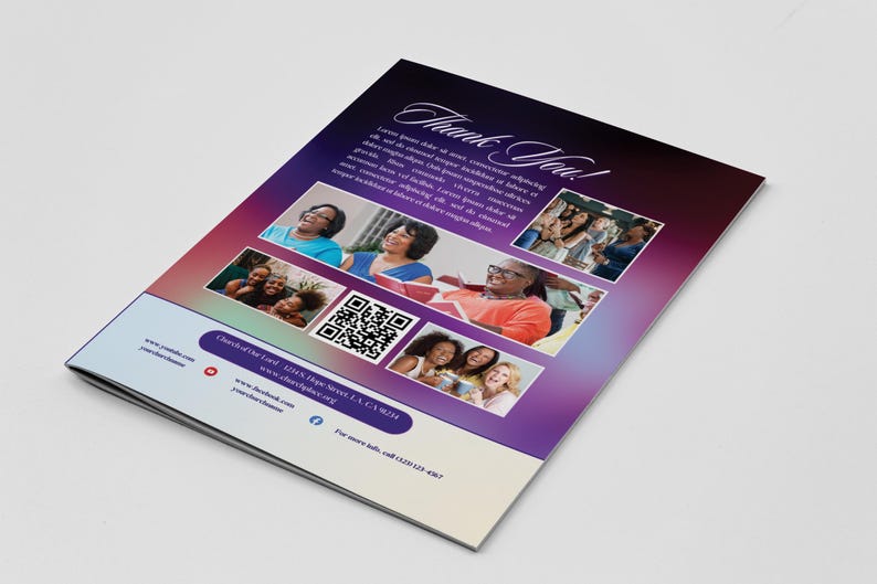 Womens Conference Program Template | True Revive Beauty / Peach Floral Booklet (Canva) immagine 8