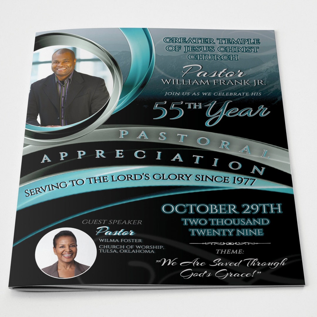 Church Anniversary Program Template Pastor Appreciation Service Church Anniversary Program Template Pastor Appreciation Service