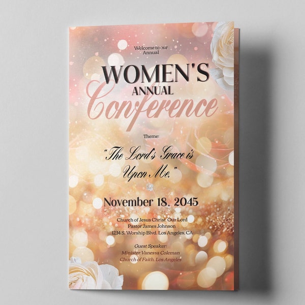Womens Day Program Template Etsy Womens Day Program Template Etsy