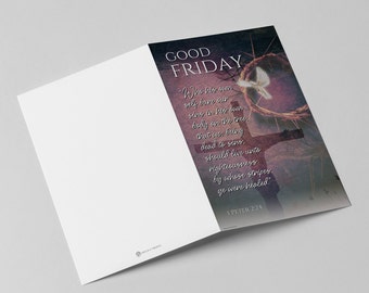 Good Friday Service Bulletin | Church Template Cover | PDF Instant Download | Digital Printable | Print Sizes: 8.5x11 (only)