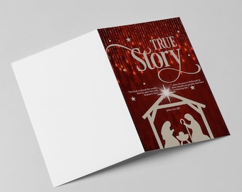 Christmas Nativity Church Bulletin Cover | Printable PDF Download