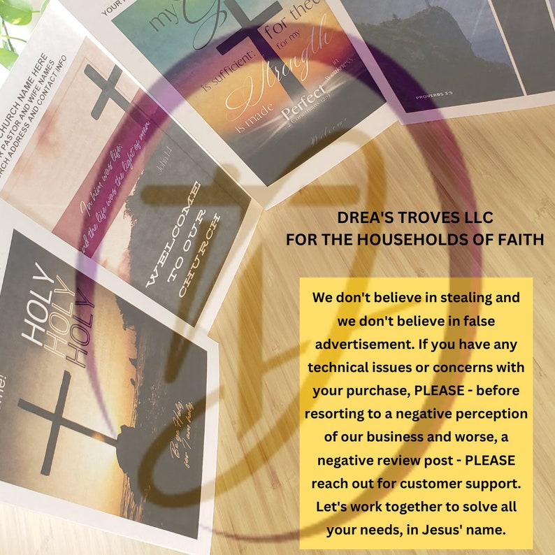 Church Souvenir Book Ad DIY Photo Templates Editable in Etsy