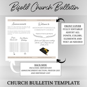 CANVA Church Bulletin Canva Template image 4