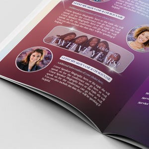 Womens Conference Program Template | True Revive Beauty / Peach Floral Booklet (Canva) immagine 6