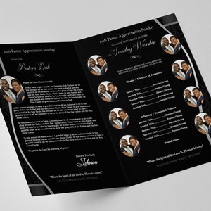 CORJL Pastor's Appreciation Program Template | Pastor Appreciation ...