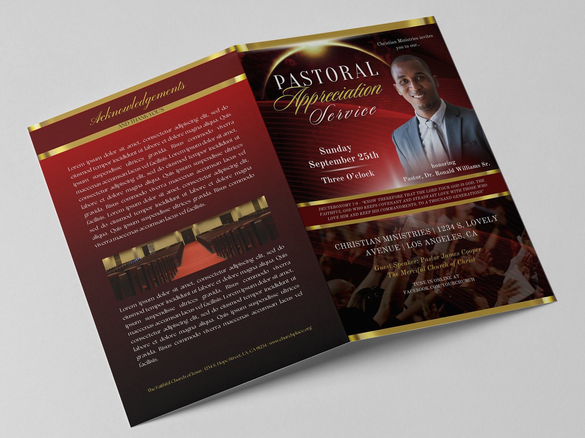 Samples of Pastor Appreciation Invitations - Etsy, image size:2000x1499