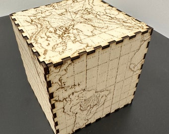 Lord of the Rings-kaartkubus: lasergesneden bestand (digitale download)