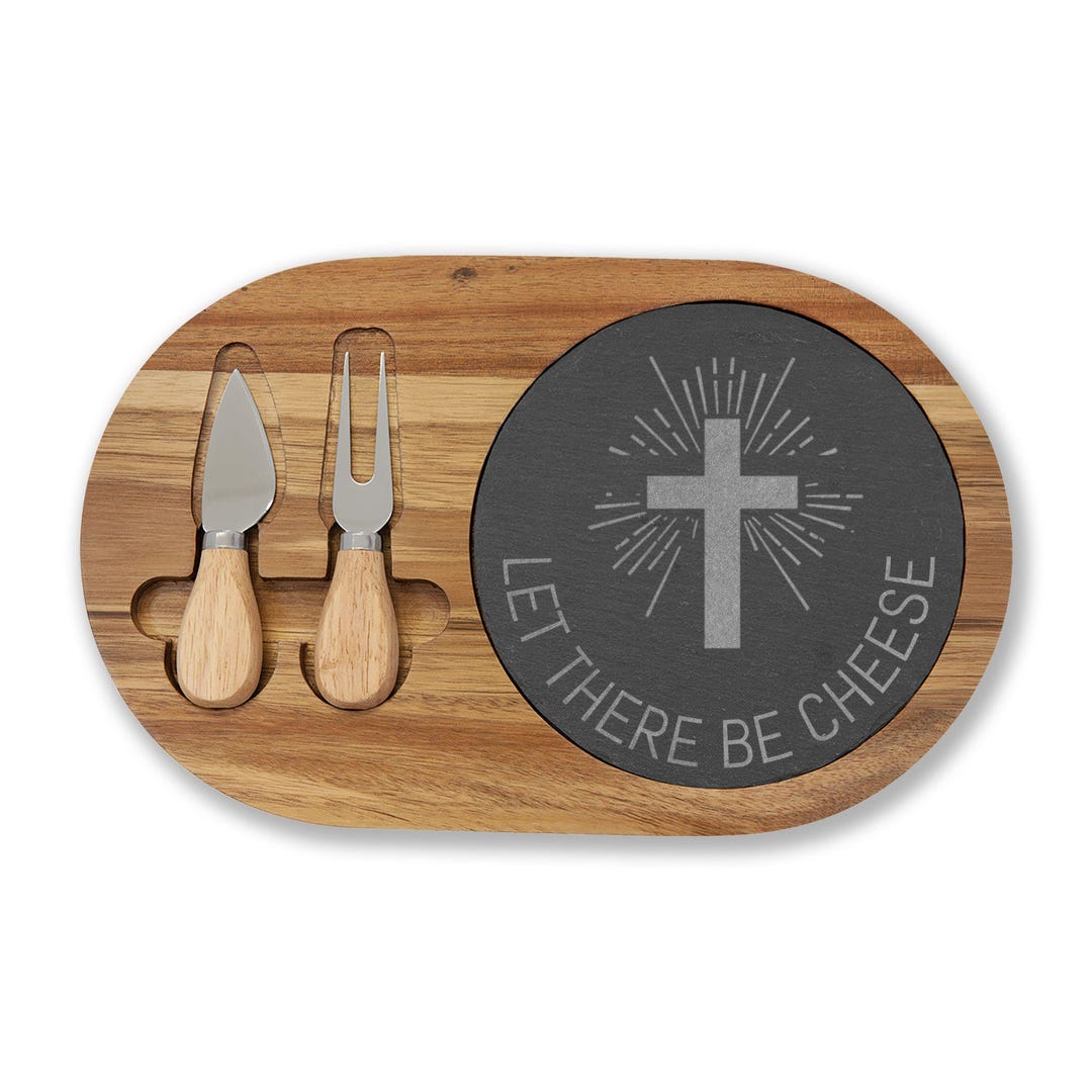 Let There Be Cheese Cross Design Charcuterie Board - Etsy