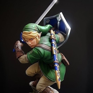 Legend of Zelda Link Action Figure BD&A Ocarina Vtg Nintendo 64 Video Game  Toy 