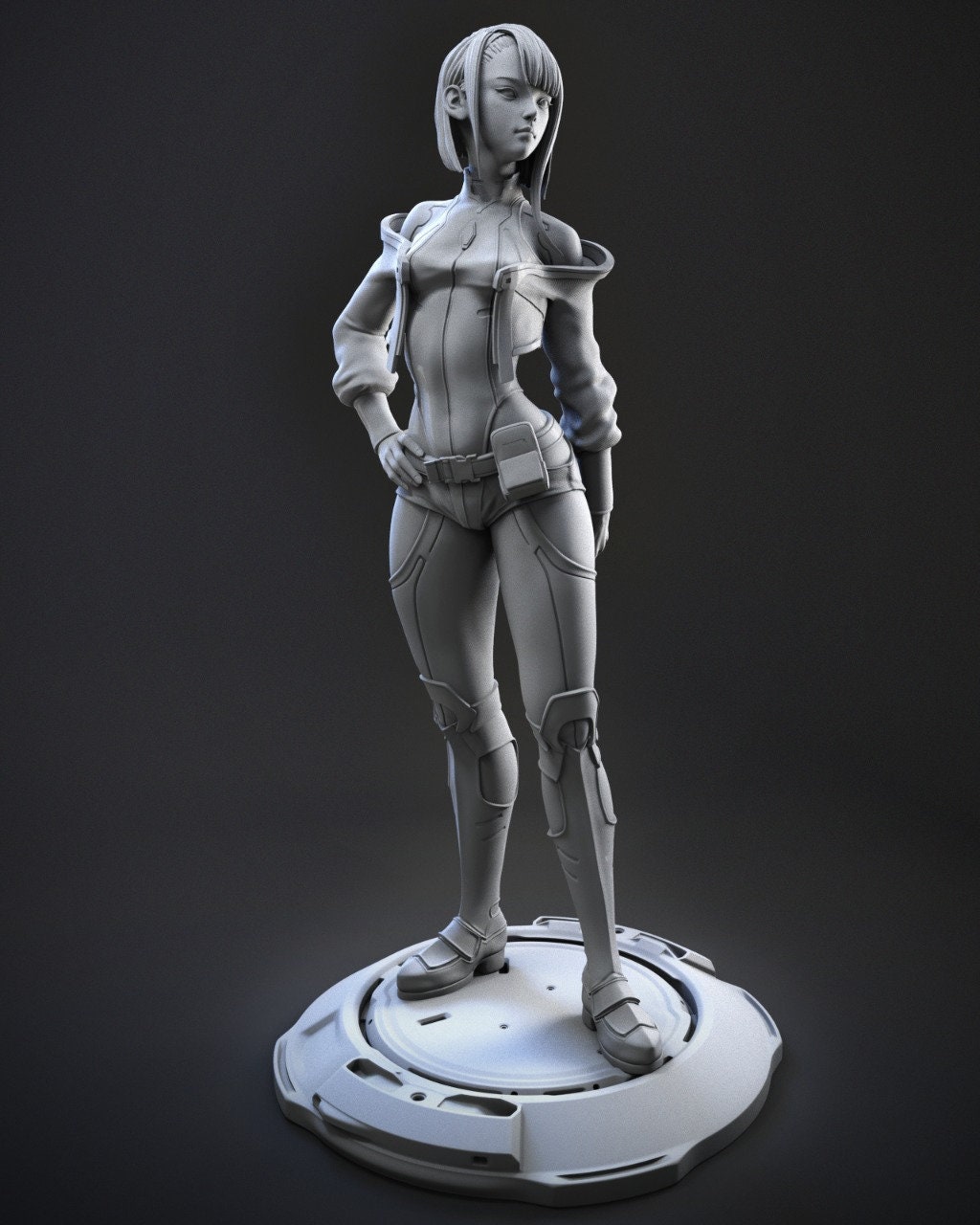 3D file LUCY CYBERPUNK EDGERUNNERS 2077 ANIME GIRL CHARACTER 3D PRINT 👧・3D  printable design to download・Cults