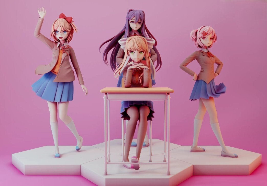 Buy Bowinr Doki Doki Literature Club Standing Figure, 4 inch