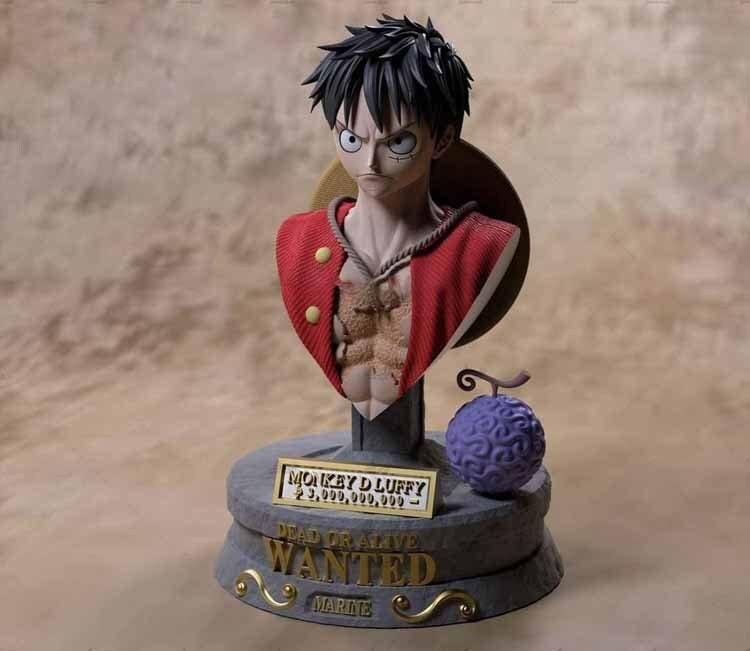 Hewufo Monkey D. Luffy Gear 5 Figure Anime Luffy Big Hand PVC Statue  Figures Collection Model Toys (Flesh), High 22 CM