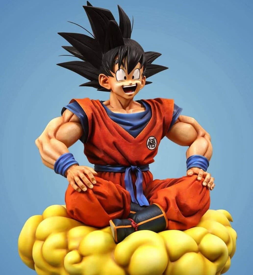 STL file Son Goku Super Saiyan Dragon Ball 🐉・Model to download