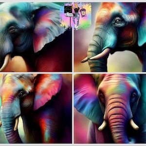 Lot d&#39;éléphants 3D à télécharger