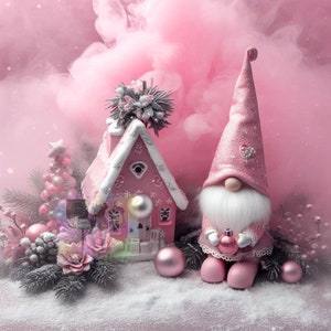 Whimsical Pink Gnomes