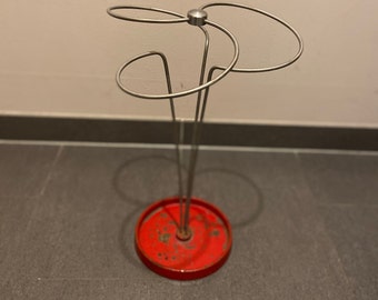 Roter Schirmständer, Midcentury, 1950er Jahre