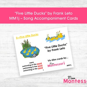 Five Little Ducks Mm1j | Circle Time Vis-Stim Single | Visual Song Cards