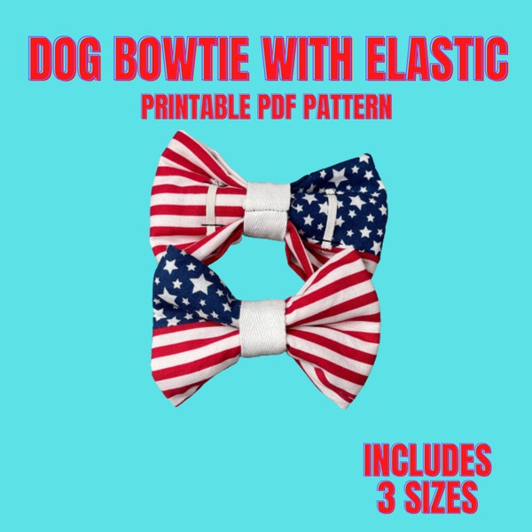 printable dog bow tie pattern
