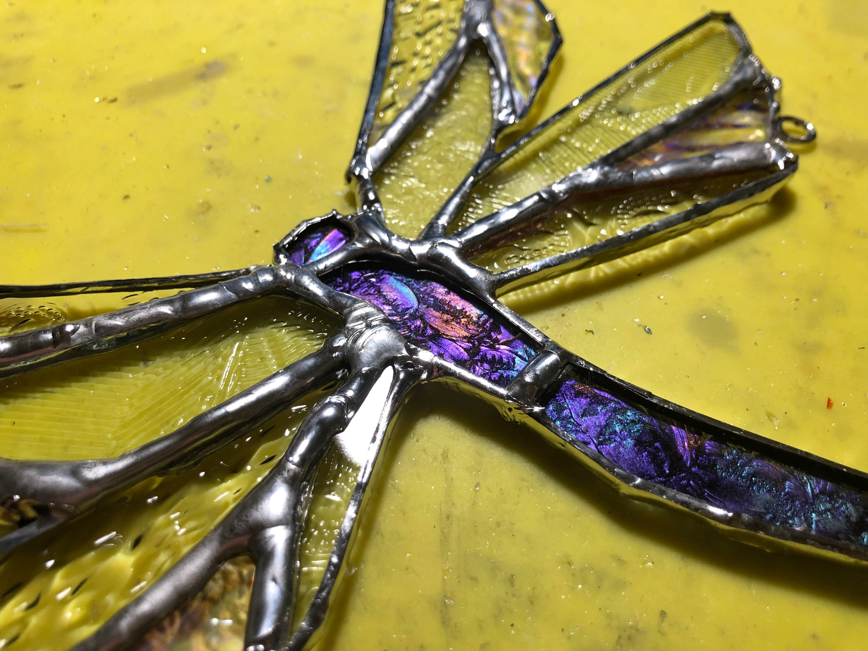 Stained Glass Dragon Fly Etsy