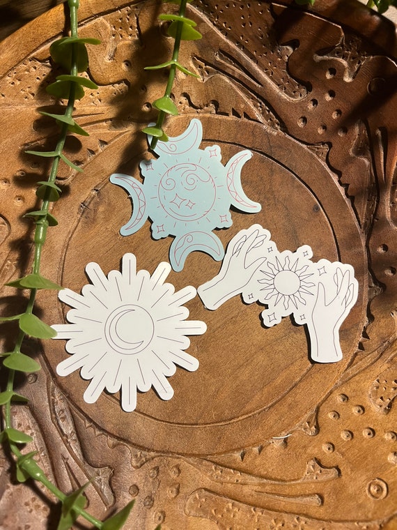 Hippie sticker pack Celestial Sticker Pack Astrology sticker Zodiac ...