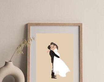 Digital Illustration - Simple Wedding Portrait