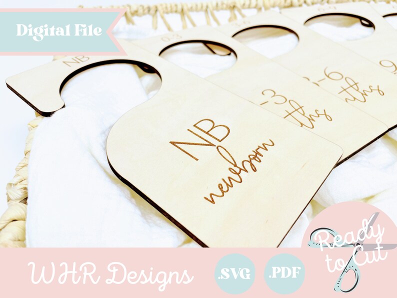 SVG Nursery Organization Baby Closet Dividers Digital File Etsy Canada