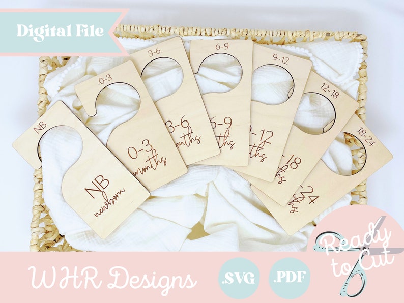 SVG Nursery Organization Baby Closet Dividers Digital File Etsy Canada